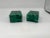 Italian Vintage Pair of Malachite Gemstone Lidded Boxes For Sale - Image 3 of 7