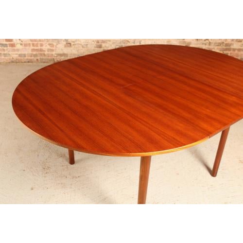 Mid-Century Round Extending Teak Dining Table from McIntosh, 1960s For Sale - Image 10 of 13