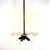 Beautiful aged patina on this japan finish 4 light milk glass petticoat hanging fixture. 4 E26 Sockets New Wire 18.5”...