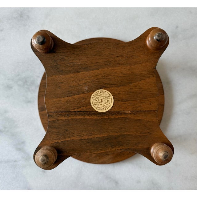 Vintage Italian Wood Zodiac Globe For Sale - Image 10 of 11