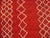 1950s Red Geometric Vintage Moroccan Beni Ourain Rug 5' 10" X 13' 3" Handknotted Wool Carpet For Sale - Image 4 of 5