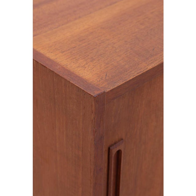 Mid-Century Modern Teak Chest of Drawers with Sliding Doors, 1960s For Sale - Image 11 of 14