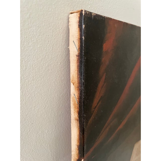 Textile Vintage Mozart Still Life Painting Signed “Duval” – Studio Art Classical Gentleman’s Library Style For Sale - Image 7 of 7