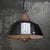 Vintage Industrial Black Enamel Pendant Light in Cast Iron and Clear Glass For Sale - Image 4 of 8