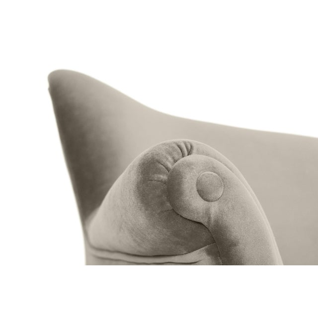 German Three-Seater Sofa in Velvet, 1960s For Sale - Image 6 of 8