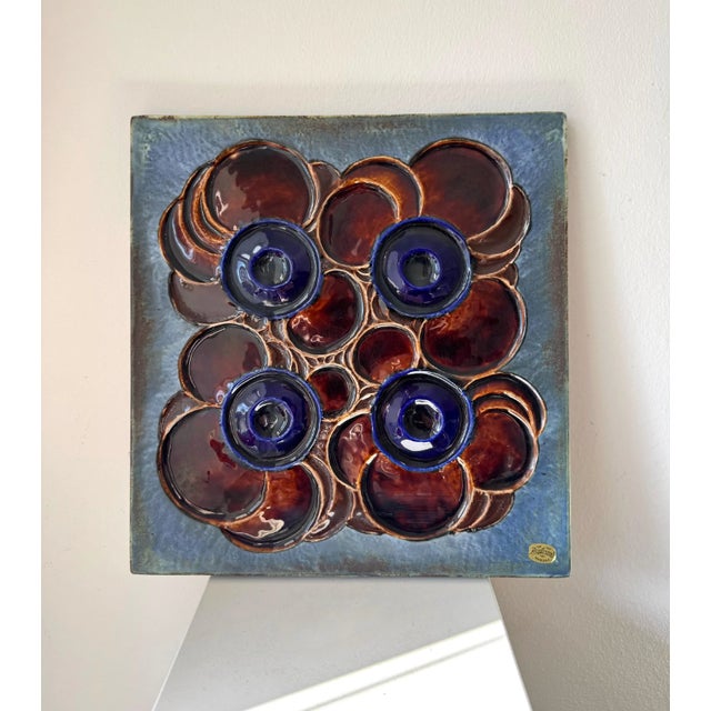 Ceramic Wall Relief by Olle Alberius for Rörstrand, 1960s For Sale - Image 7 of 7