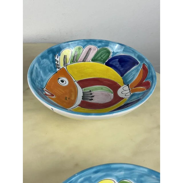 Glazed Ceramic Plates from La Musa, Italy, 1980s, Set of 4 For Sale - Image 6 of 9