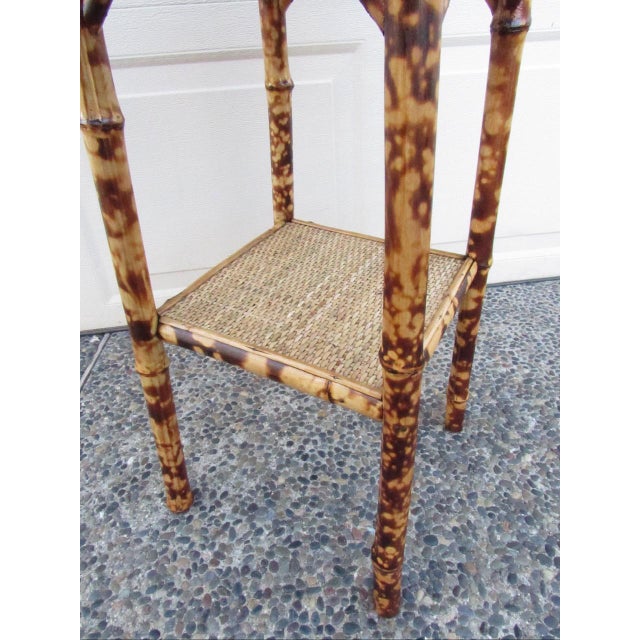 Antique English Tiger Bamboo Table For Sale - Image 14 of 17