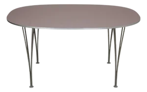 Grey Superellipse Dining Table by Piet Hein