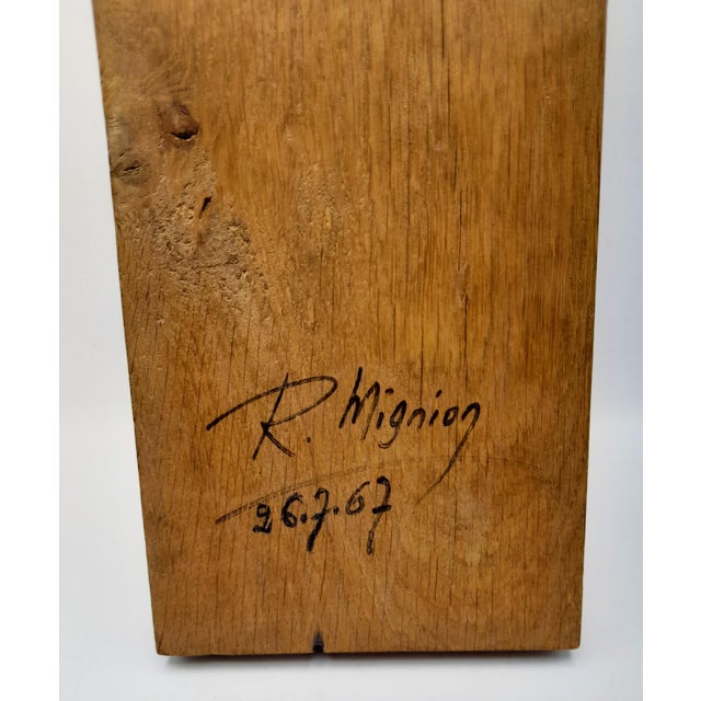 Brutalist Sculpture Crucifix by René Mignion, France, 1967 For Sale - Image 6 of 18