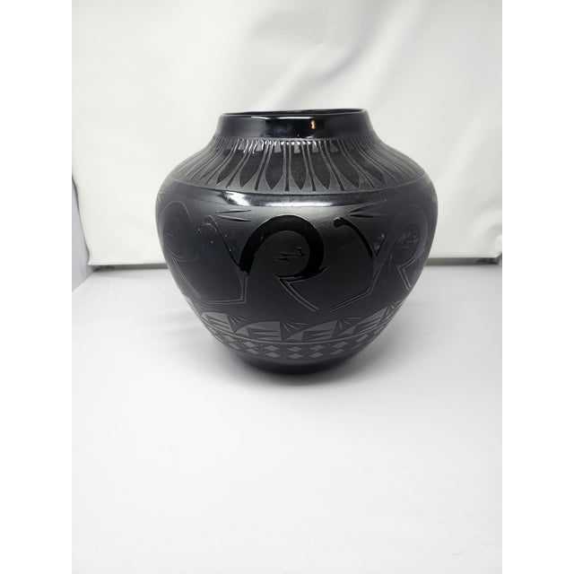 Contemporary Mid 20th Century American Pottery Olla by Ben Saxon For Sale - Image 3 of 6