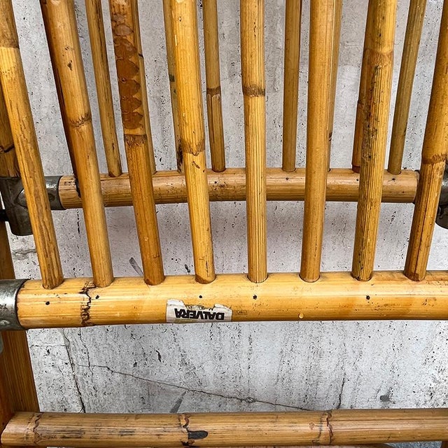 Bamboo Folding Chair from Dal Vera, Italy, 1950s For Sale - Image 15 of 17