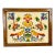 1930s Vintage Gustavian Arts & Crafts Americana Needlepoint Yarn Sampler, Framed. For Sale