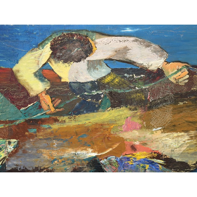 Alfred Rogoway, Figurative Composition, 1960, Oil Painting For Sale - Image 3 of 9