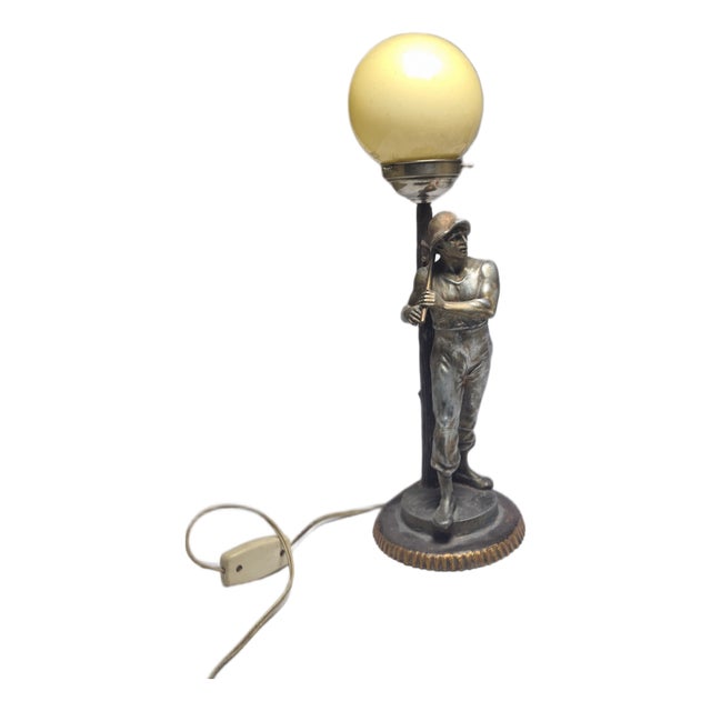 Art Deco Figurative Bedside Lamp, Poland, 1950s For Sale