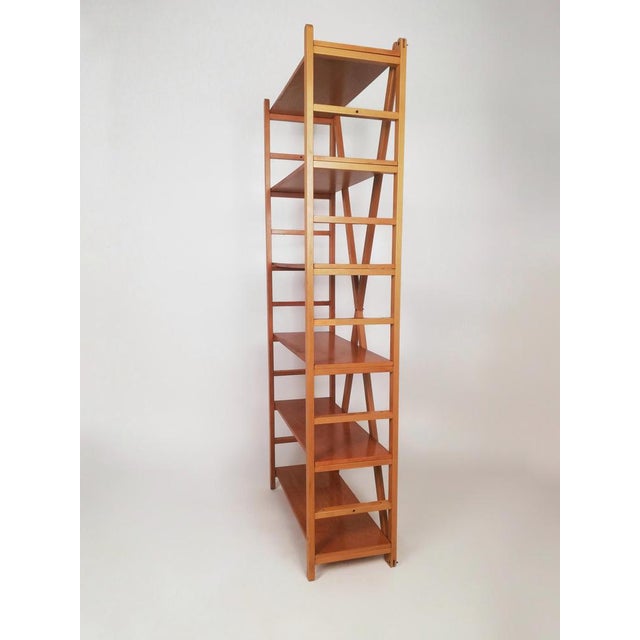 1970s Bookcase in Beech attributed to Enrico Tonucci, 1970s For Sale - Image 5 of 18