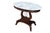 1970s 2 Victorian Revival Cherry Marble Top Lyre Harp Hall Entry Parlor Console Tables For Sale - Image 4 of 13