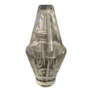 Vintage Faberge Printemps Crystal Night Bedside Carafe Set For Sale