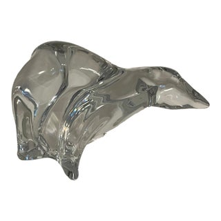 Late 20th Century St Louis Crystal France Polar Bear For Sale