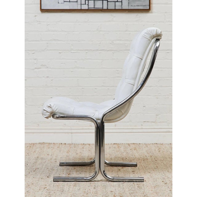 1970’s Daystrom Chrome Cantilever Chairs For Sale - Image 10 of 12