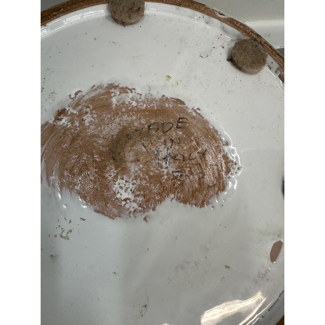 1990s 1990s Nino Parrucca Large Ceramic Planter in Vivid Colors & Scenes For Sale - Image 5 of 10