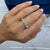 Platinum 2.63ctw Round Lab Grown Diamond Shared Prong Half Eternity Band Ring, Size 8 For Sale - Image 10 of 10
