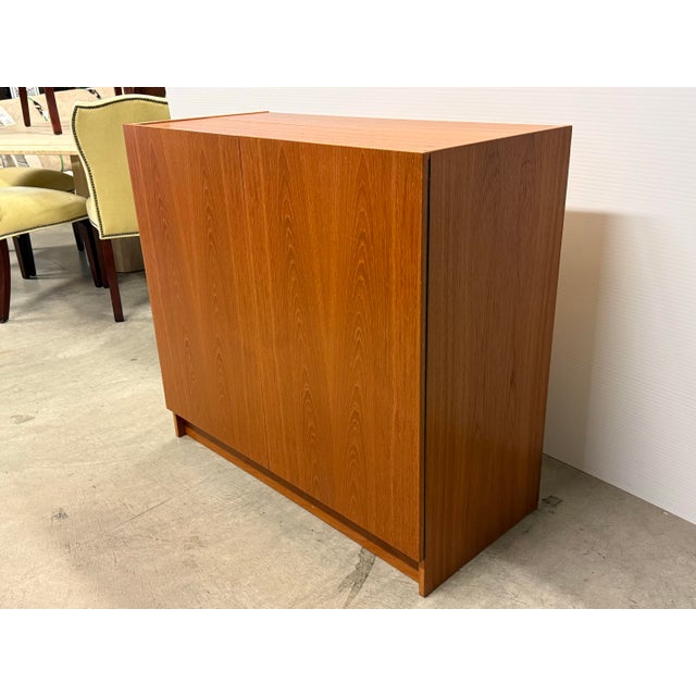 Modern Mid 20th Century Vitré Danish "Magic Box" Hidden Desk For Sale - Image 3 of 12