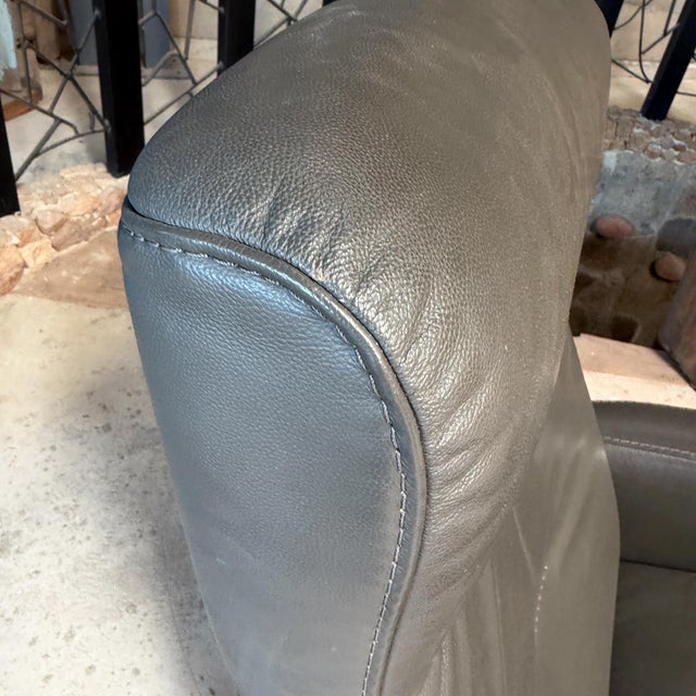 Ergonomic Leather Recliner Made in Norway by I M G Scandinavian Modern For Sale - Image 12 of 17