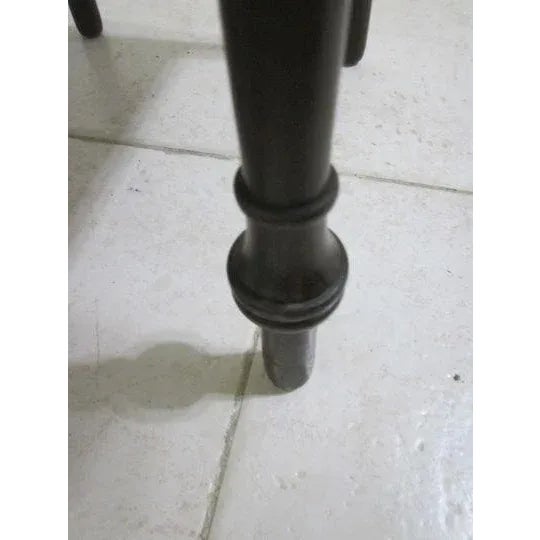 1940s Vintage Accent Table One Drawer Dark Tone Kling Factories For Sale - Image 10 of 11