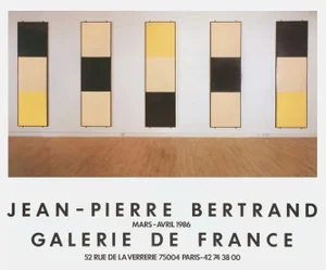1980s Jean-Pierre Bertrand, Galerie De France Poster