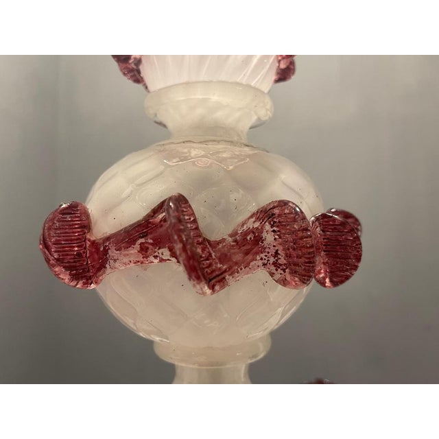 Large Venetian Glass Chandelier, 1970s For Sale - Image 3 of 14