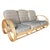 This Mid-century living-room set features the 5-strand round "pretzel" arm design, epitomizing classic Modernism and tiki-...