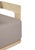 Modern Eclipse Outdoor Solid Teak Wood Chair Natural Look - Gray Fabric For Sale - Image 3 of 12