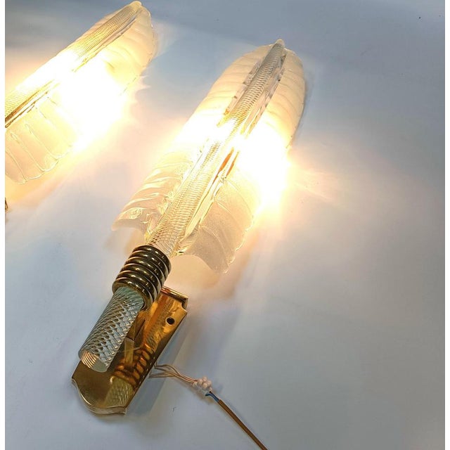 Large Wall Lights attributed to Andre Arbus & Veronese, 1950s, Set of 2 For Sale - Image 4 of 14