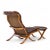 Wood Ingmar Relling for Westnofa Mid Century Leather Lounge Chair and Ottoman For Sale - Image 7 of 9