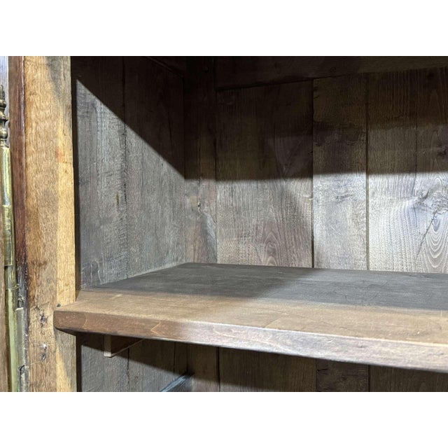 Antique Breton Wardrobe in Oak and Chestnut, 1800s For Sale - Image 15 of 18