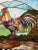 1970s Meyda Tiffany Stained Glass Hanging Rooster Window Panel For Sale - Image 5 of 9