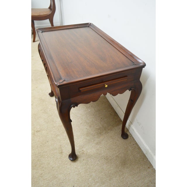 Henkel Harris Mahogany Side Tea Table For Sale - Image 9 of 12