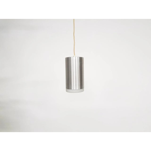 Aluminum and Opaline Glass Pendant Lamp from Raak, 1960s For Sale - Image 10 of 10