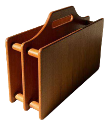 Danish Teak Magazine Rack, 1970s