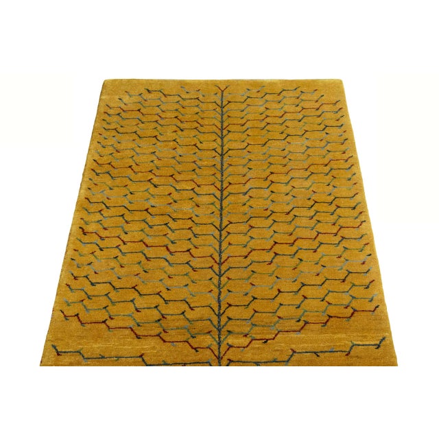 Hand-Knotted Gabbeh Loribaft Rug For Sale - Image 4 of 11