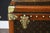 Metal Steamer Trunk in Stenciled Monogram from Vuitton Trunk, 1920s For Sale - Image 7 of 15
