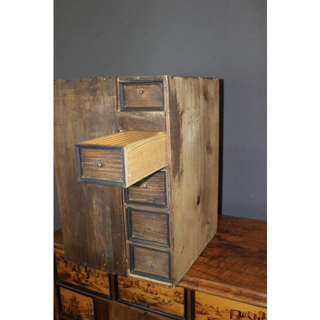 18th Century Swiss Walnut Cabinet with 17 Drawers For Sale - Image 14 of 18