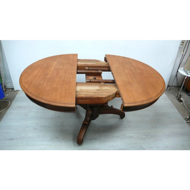 家具 Vintage round table Antique Round Dining Table in Oak, 1870s | Chairish
