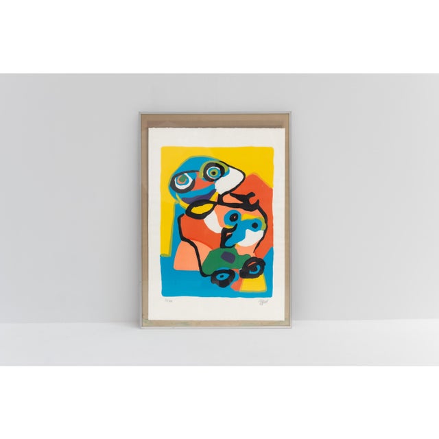 Paper Karel Appel, Serigraph Mother and Child Numbered 34/100, 1972, Paper For Sale - Image 7 of 9
