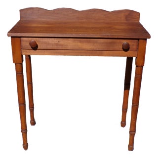 Vintage Maple Country Farmhouse Console Server Dressing Table Writing Desk For Sale