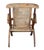 French Cruise Liner Deck of Lounge Chair of Teak and Cane For Sale In Austin - Image 6 of 14