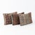 Mid-Century Modern Brown Oushak Rug Pillow Cover 16'' X 24'' - Set of Three For Sale - Image 3 of 4