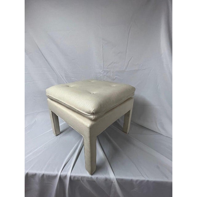 Square Billy Baldwin Pillow Top Ottoman For Sale - Image 10 of 18