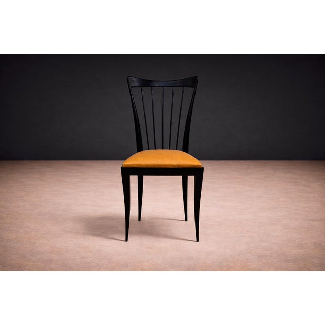 Set of 8 Dining Chairs in Hardwood & Leather, Giuseppe Scapinelli, 1950s - Lot 471 For Sale In New York - Image 6 of 11